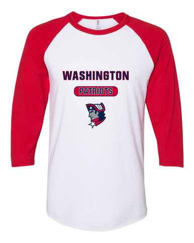 Washington Patriots Mascot #3 Men's Baseball T-Shirt