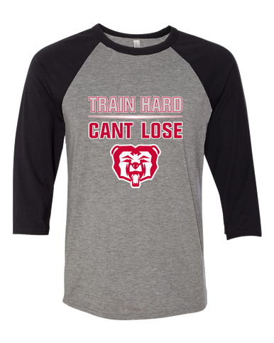 McMinnville Grizzlies Train Hard, Can't Lose Women's Baseball T-Shirt