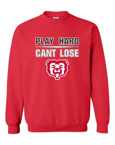 McMinnville Grizzlies Play Hard, Can't Lose Men's Sweatshirt