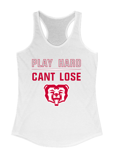 McMinnville Grizzlies Play Hard, Can't Lose Women's Tank Top