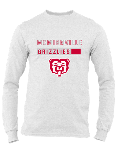 McMinnville Grizzlies Mascot #7 Men's LS T-Shirt