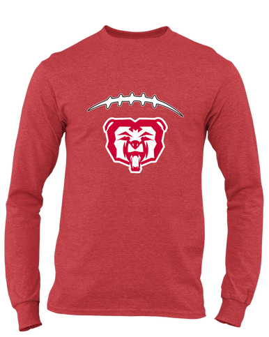 McMinnville Grizzlies Football #2 Men's LS T-Shirt
