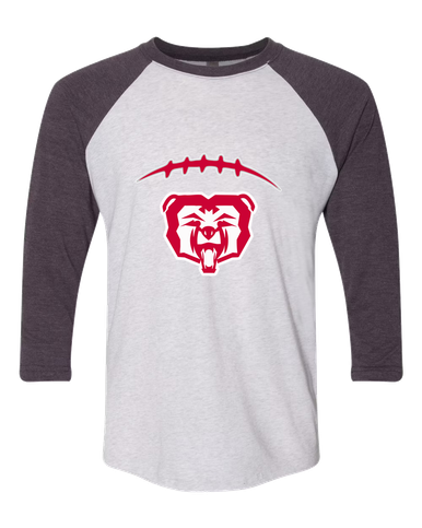 McMinnville Grizzlies Football #2 Women's Baseball T-Shirt