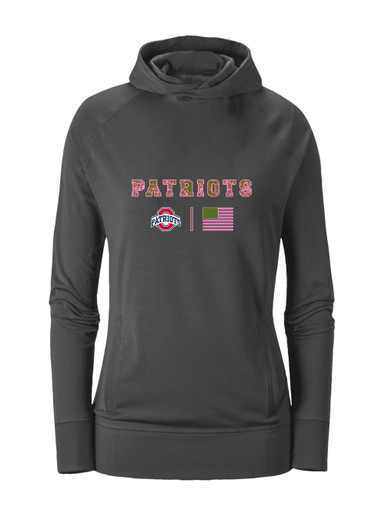 Oakland Patriots Pink Camo Flag Women's Hoodie
