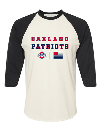 Oakland Patriots Spirit Flag Women's Baseball T-Shirt