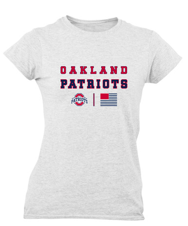 Oakland Patriots Spirit Flag Women's Premium SS T-Shirt