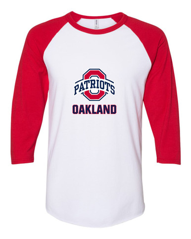 Oakland Patriots Mascot #2 Women's Baseball T-Shirt
