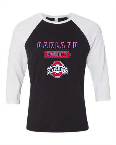Oakland Patriots Mascot #3 Women's Baseball T-Shirt