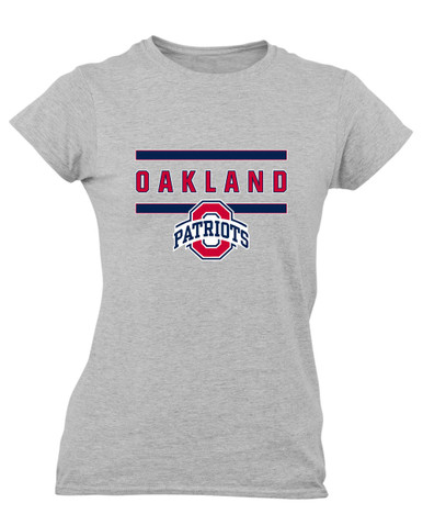 Oakland Patriots Mascot #4 Women's Premium SS T-Shirt