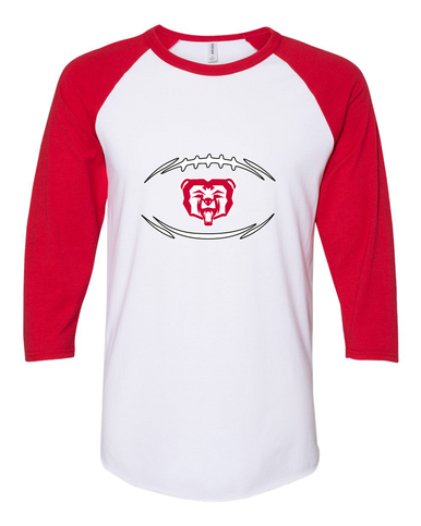 McMinnville Grizzlies Football #3 Women's Baseball T-Shirt