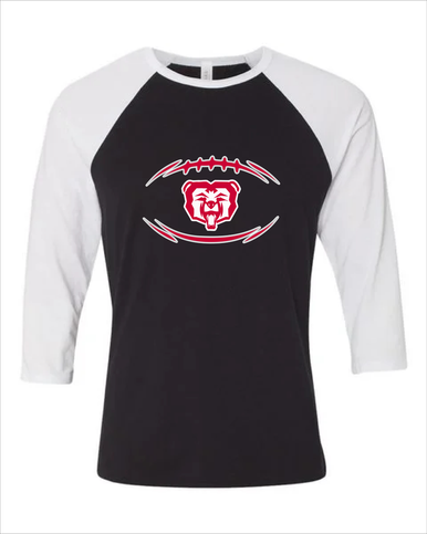 McMinnville Grizzlies Football #3 Men's Baseball T-Shirt