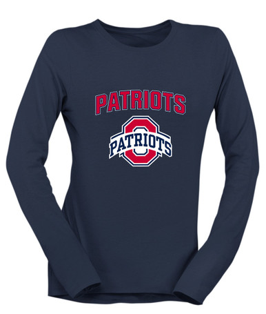 Oakland Patriots Mascot #6 Women's Premium LS T-Shirt
