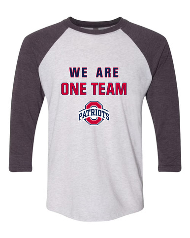 Oakland Patriots We Are One Team Women's Baseball T-Shirt