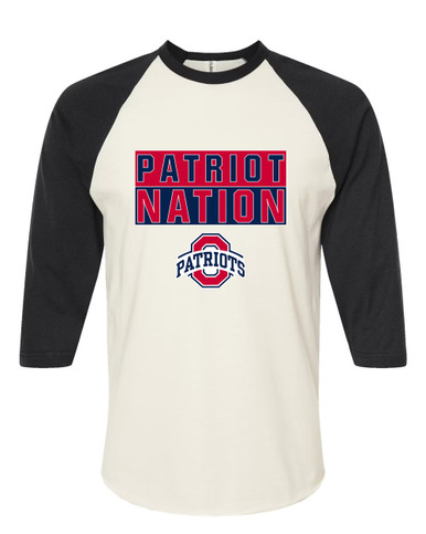 Oakland Patriots Nation #1 Men's Baseball T-Shirt