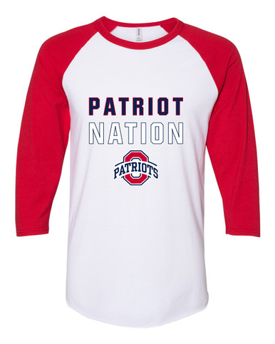 Oakland Patriots Nation #2 Men's Baseball T-Shirt
