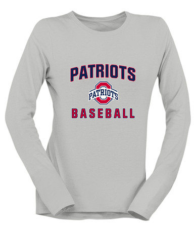 Oakland Patriots Baseball #1 Women's Premium LS T-Shirt