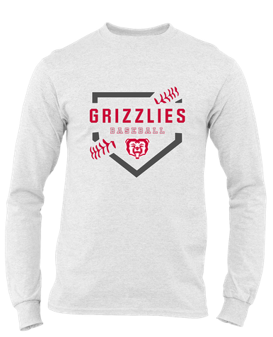 McMinnville Grizzlies Baseball #2 Men's LS T-Shirt