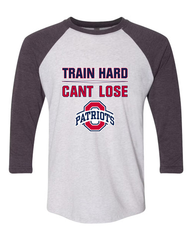 Oakland Patriots Train Hard, Can't Lose Men's Baseball T-Shirt