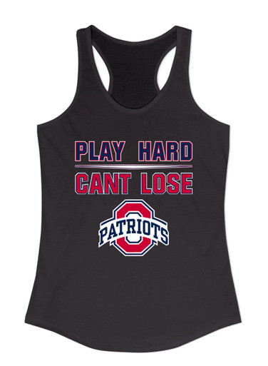 Oakland Patriots Play Hard, Can't Lose Women's Tank Top