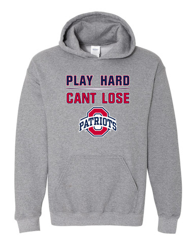 Oakland Patriots Play Hard, Can't Lose Men's Hoodie