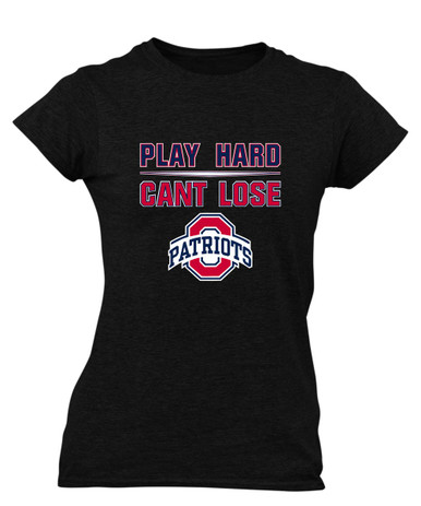 Oakland Patriots Play Hard, Can't Lose Women's Premium SS T-Shirt