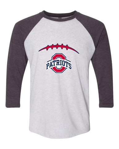 Oakland Patriots Football #2 Men's Baseball T-Shirt