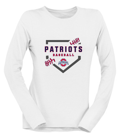 Oakland Patriots Baseball #2 Women's LS T-Shirt