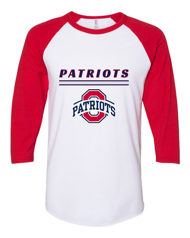 Oakland Patriots Mascot #8 Women's Baseball T-Shirt