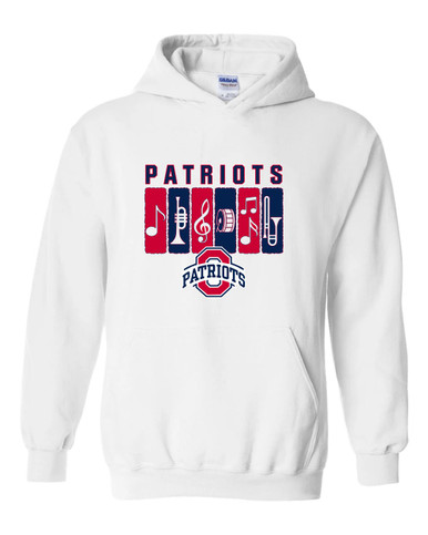 Oakland Patriots Band # 2 Men's Hoodie