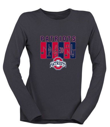 Oakland Patriots Band # 2 Women's Premium LS T-Shirt