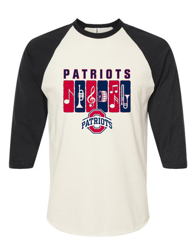 Oakland Patriots Band # 2 Men's Baseball T-Shirt