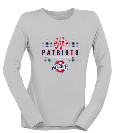 Oakland Patriots Band # 3 Women's LS T-Shirt