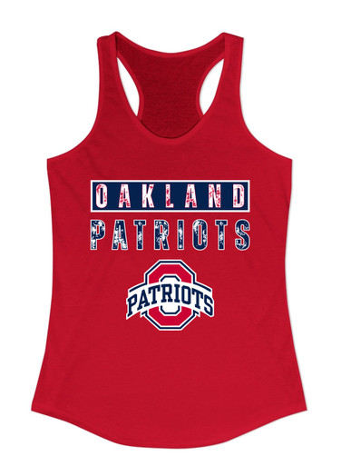 Oakland Patriots Mascot #9 Women's Tank Top