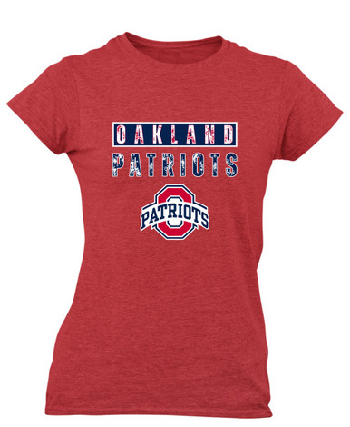 Oakland Patriots Mascot #9 Women's Premium SS T-Shirt