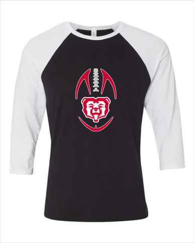 McMinnville Grizzlies Football #4 Women's Baseball T-Shirt
