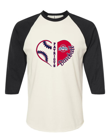 Oakland Patriots Heart Baseball Women's Baseball T-Shirt