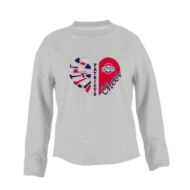 Oakland Patriots Heart Cheer Women's Sweatshirt
