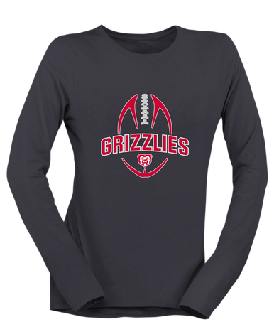 McMinnville Grizzlies Football #5 Women's LS T-Shirt