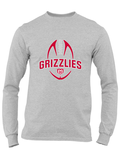 McMinnville Grizzlies Football #5 Men's LS T-Shirt