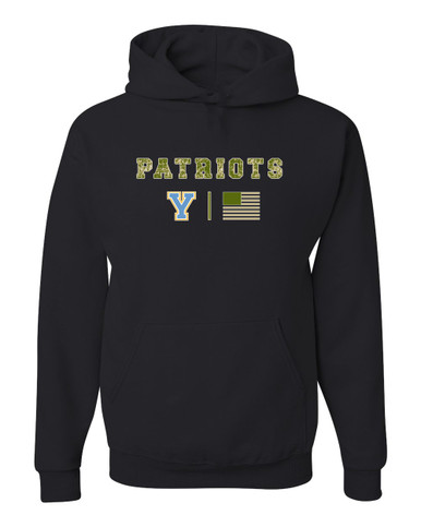 Yorktown Patriots Camo Flag Men's Premium Hoodie