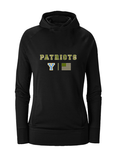Yorktown Patriots Camo Flag Women's Hoodie