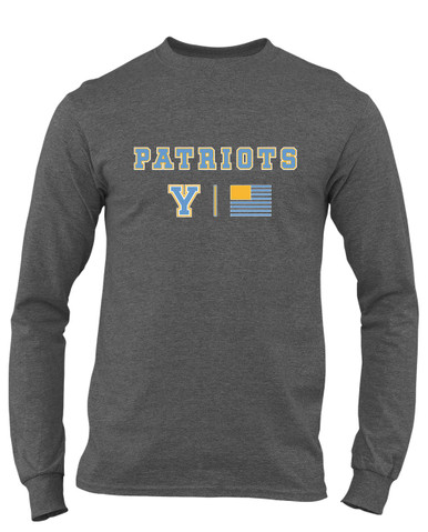 Yorktown Patriots Team Colors Flag Men's Premium LS T-Shirt