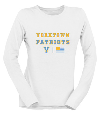 Yorktown Patriots Spirit Flag Women's Premium LS T-Shirt