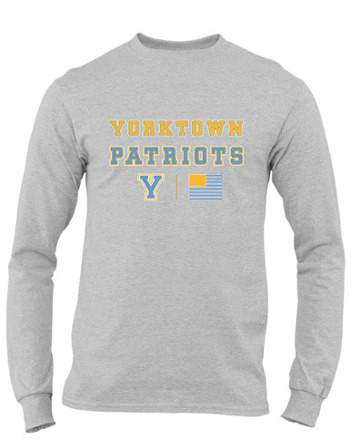 Yorktown Patriots Spirit Flag Men's LS T-Shirt