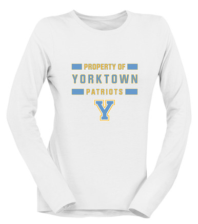 Yorktown Patriots Property Of Women's Premium LS T-Shirt