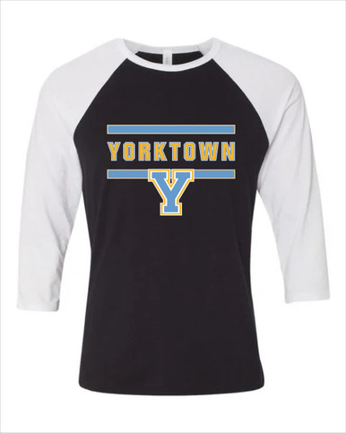 Yorktown Patriots Mascot #4 Women's Baseball T-Shirt