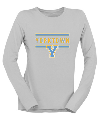 Yorktown Patriots Mascot #4 Women's LS T-Shirt