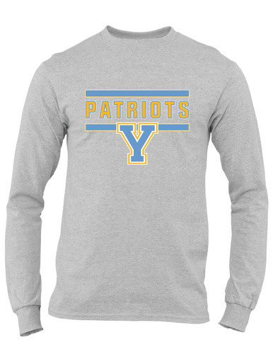Yorktown Patriots Mascot #5 Men's LS T-Shirt