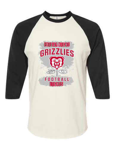 McMinnville Grizzlies Football #6 Men's Baseball T-Shirt