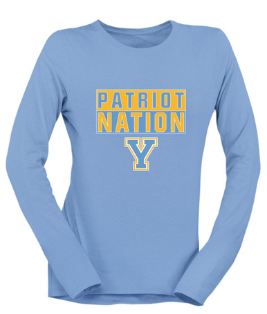 Yorktown Patriots Nation #1 Women's LS T-Shirt